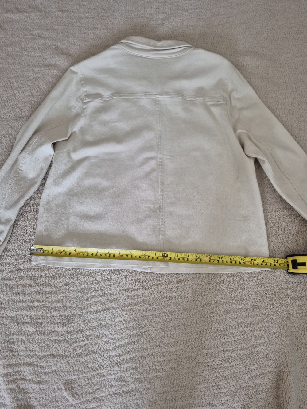 Northern Reflections Cream Button-Front Jean Jacket - Picture 9 of 10